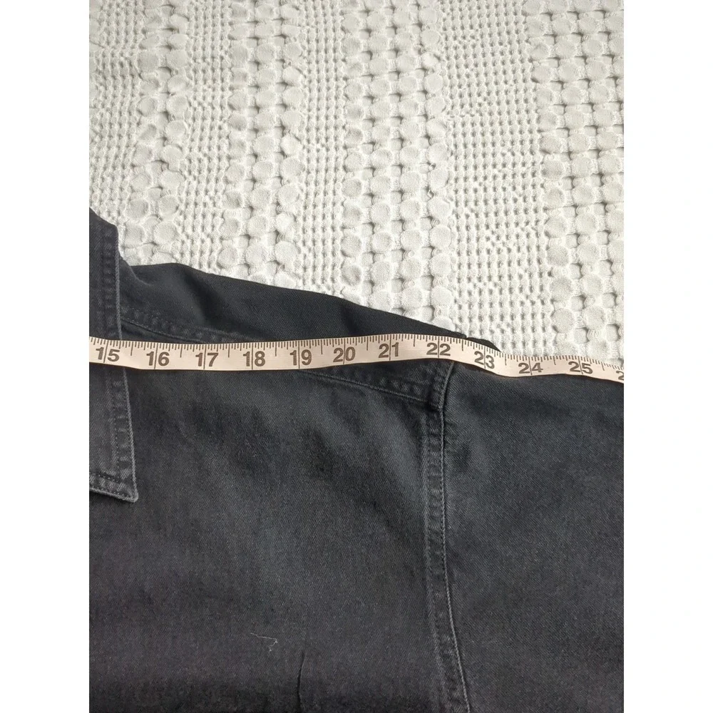 Vtg Levi's Red Tab Denim Shirt Metal Button Long Sleeve Button Up Black Size XXL